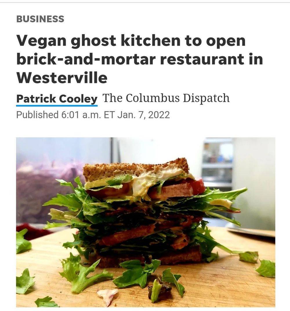 Columbus Dispatch article on I can't Believe It's Vegan screenshot